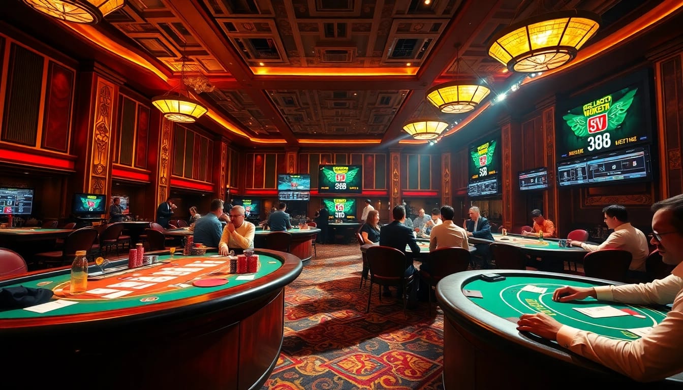 Engage in the thrill of sv 388 with an exciting live cockfighting spectacle at a luxurious casino.
