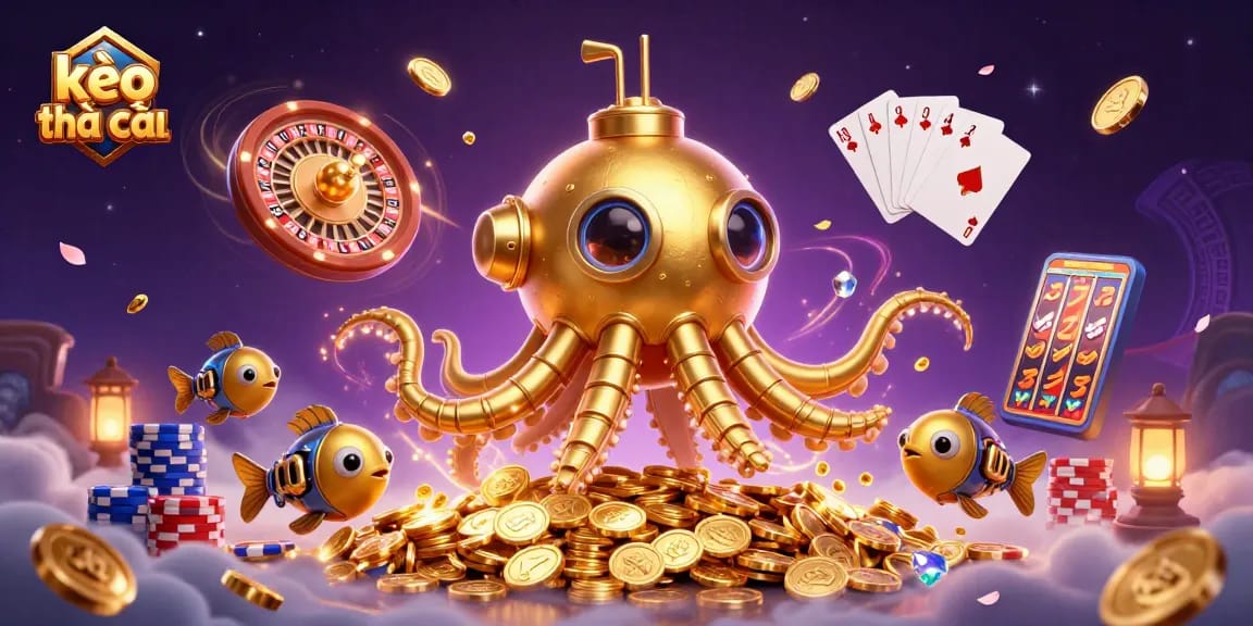 Engage in kèo nhà cái gameplay with a vibrant 3D casino scene showcasing dynamic magical elements.