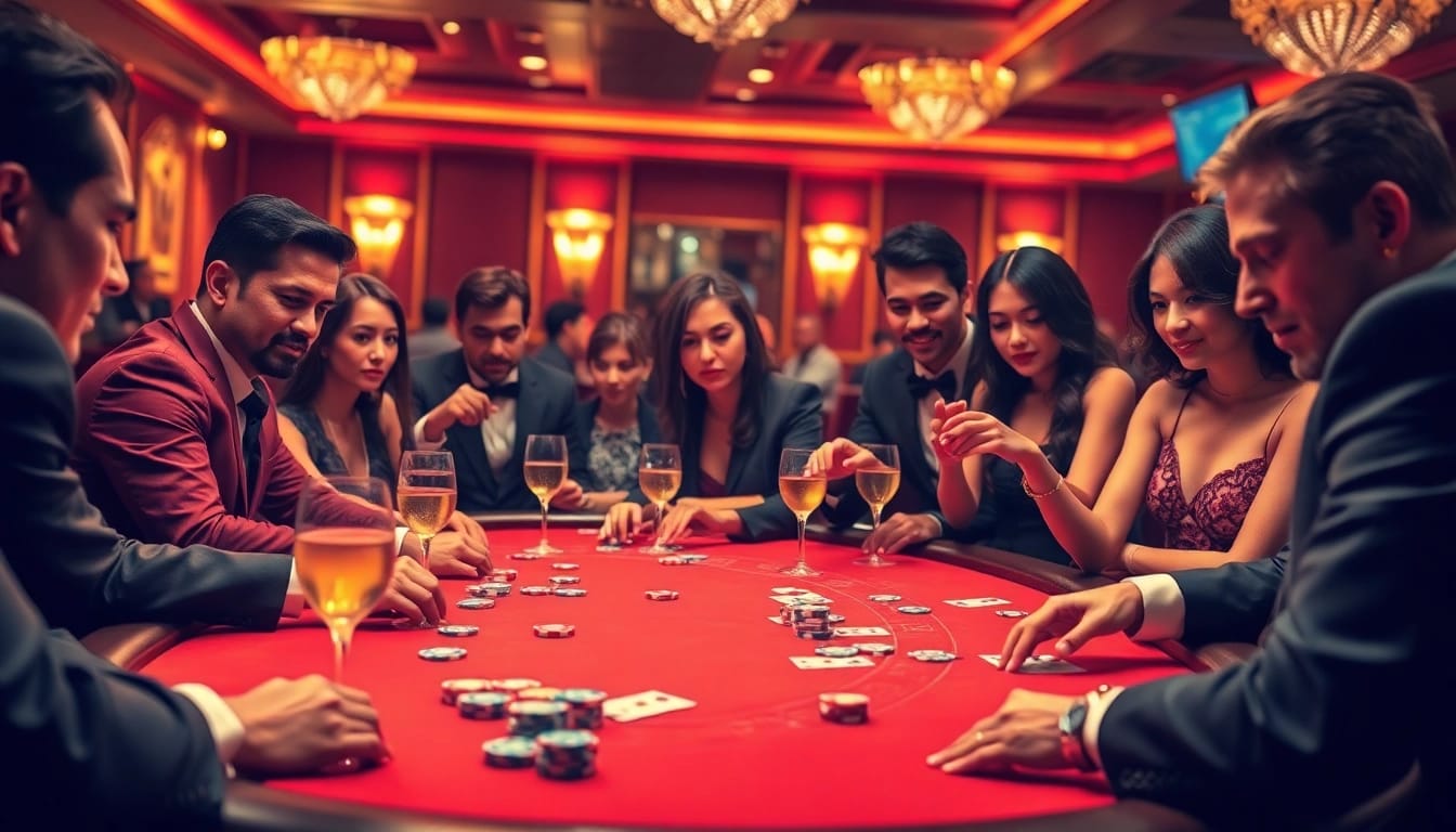 Intense poker action at a high-stakes table highlighting https://www.bdtk66.blog/ for thrilling gambling experiences.