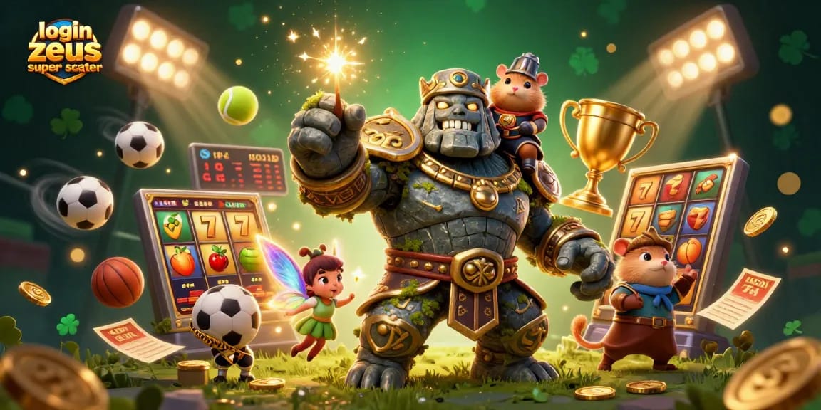 Spin to win at login zeus super scatter with vibrant slot reels and jackpot symbols in action!