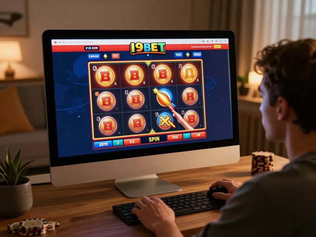 I9BET online gaming interface showcasing dynamic gameplay from a player's perspective.