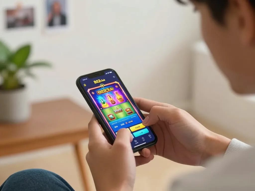 Người chơi B52club đang tham gia vào hành động chơi casino di động đầy kịch tính.