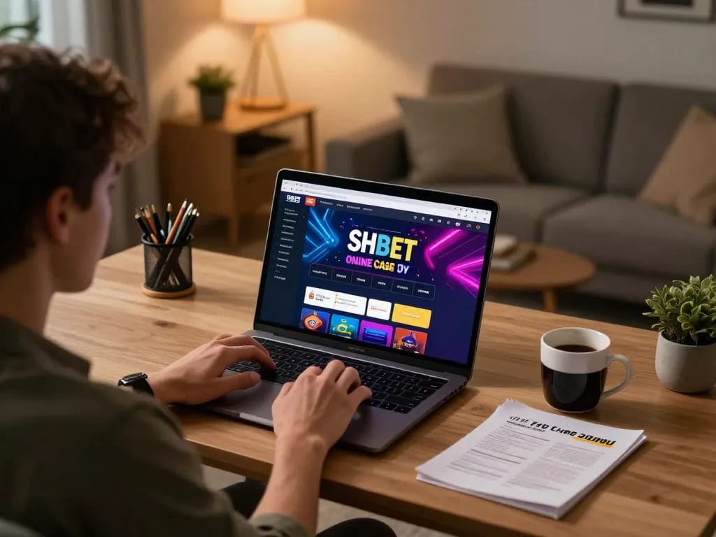 Engaging gameplay on SHBET online casino platform from a comfortable home setup
