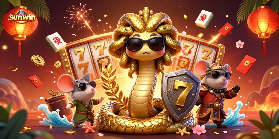 Experience thrilling wins at Sunwin with lively casino elements and iconic characters.