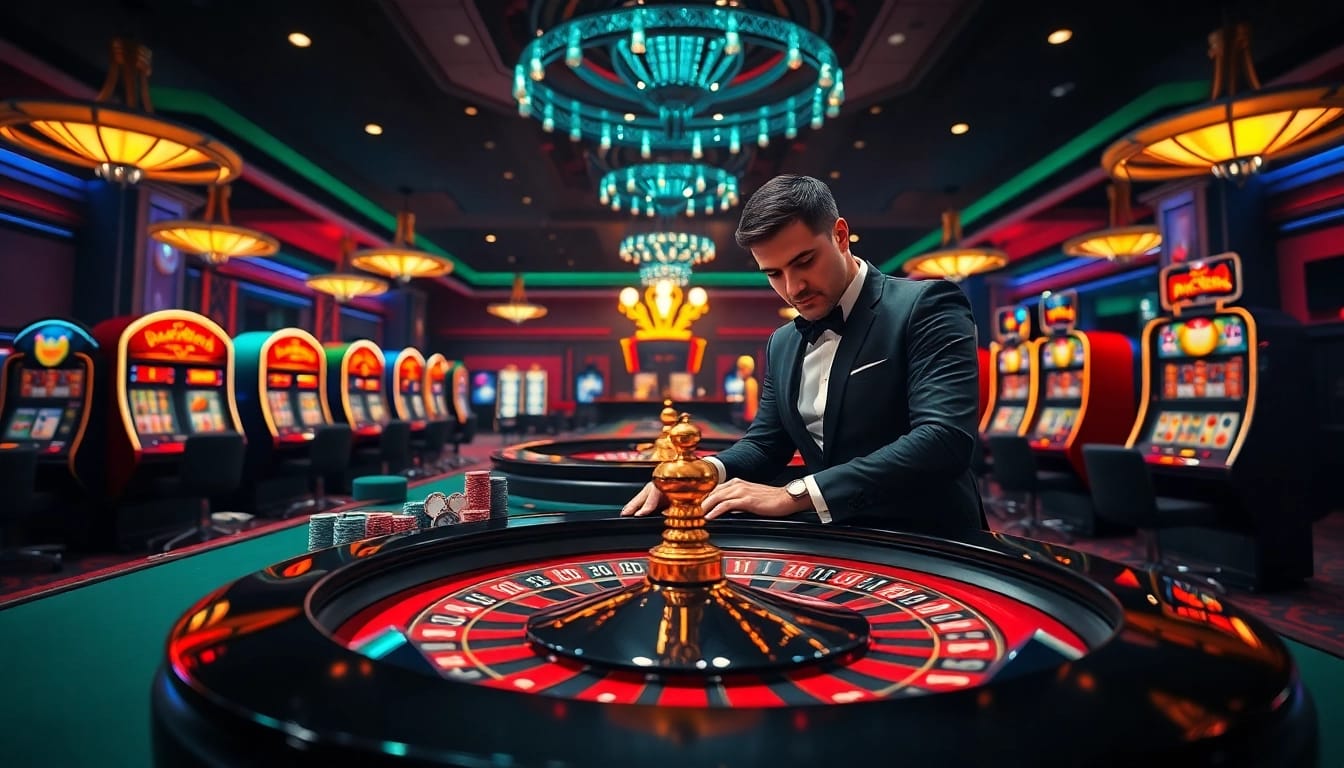 Embrace thrilling gameplay at nhà cái 8kbet with vibrant casino tables and slots.