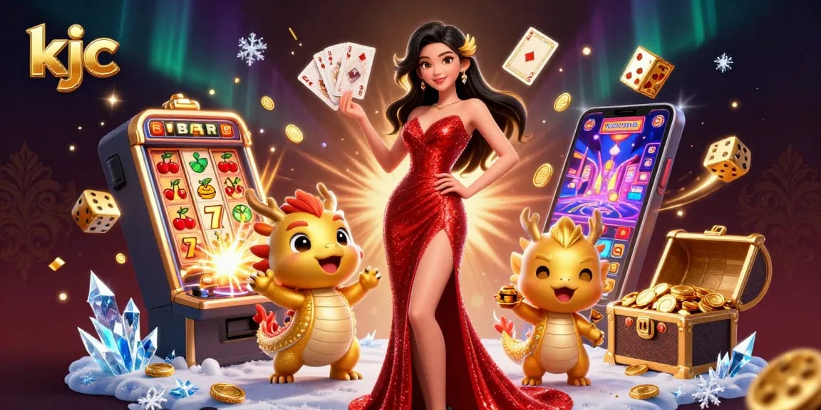 KJC offers dynamic casino experiences with a stunning Asian ambassador showcasing jackpot excitement and rewards.