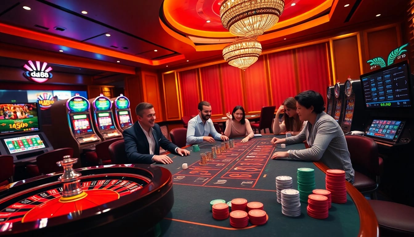 Experience the excitement of da 88 at a luxurious casino with vibrant games and thrilling atmosphere.