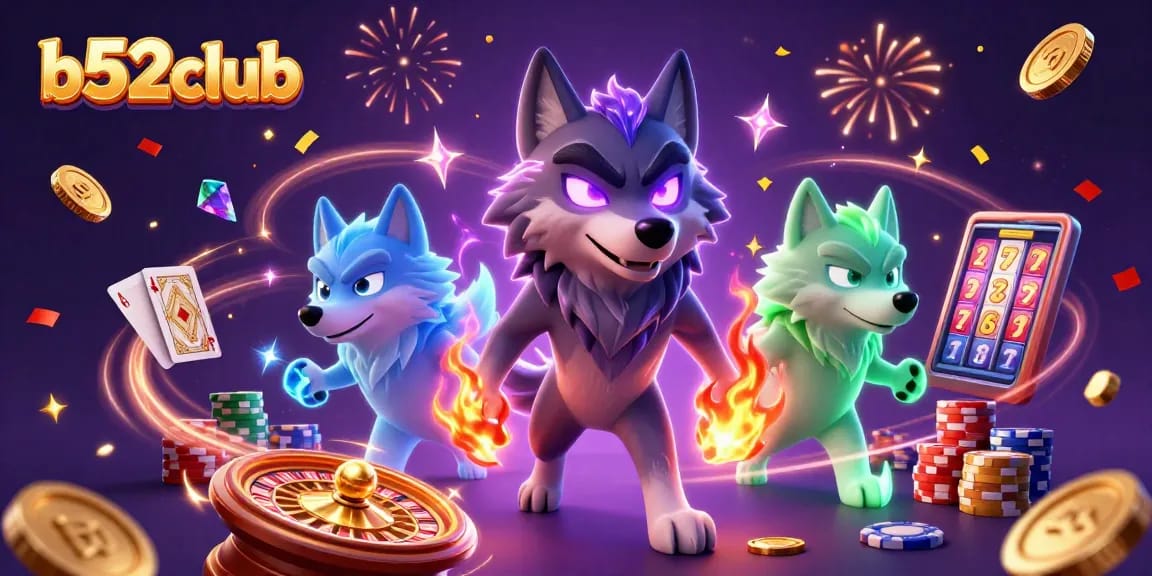 B52Club invites players to experience thrilling casino gaming with vibrant 3D characters and dynamic action.