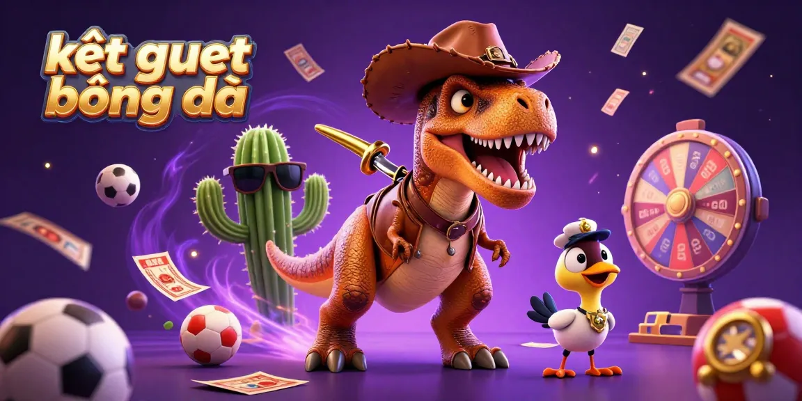 Engage with kết quả bóng đá in an energetic scene showcasing cartoon characters with sports betting elements.