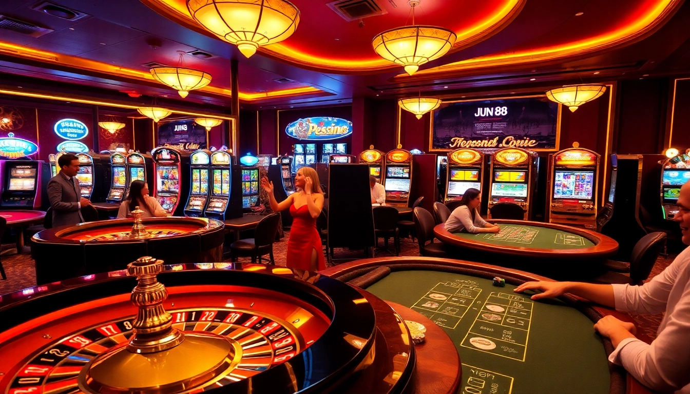 Experience excitement at Jun 88 with engaging casino games and vibrant roulette action.