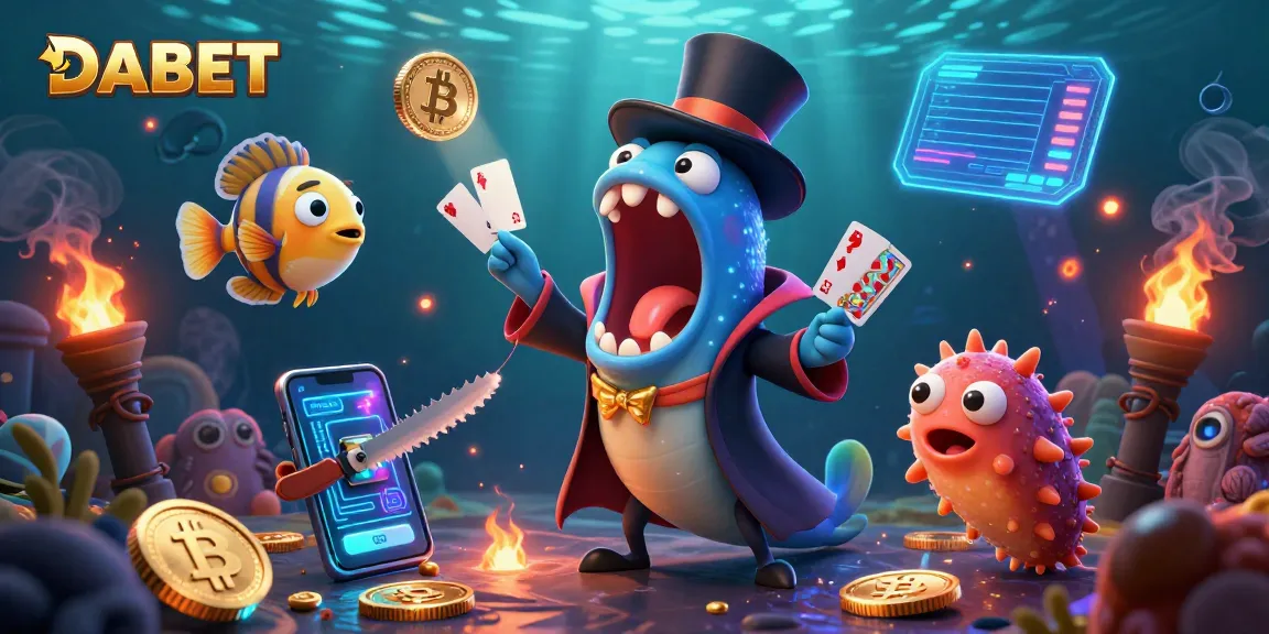 DABET enhances gambling entertainment with magical underwater card tricks and crypto elements.