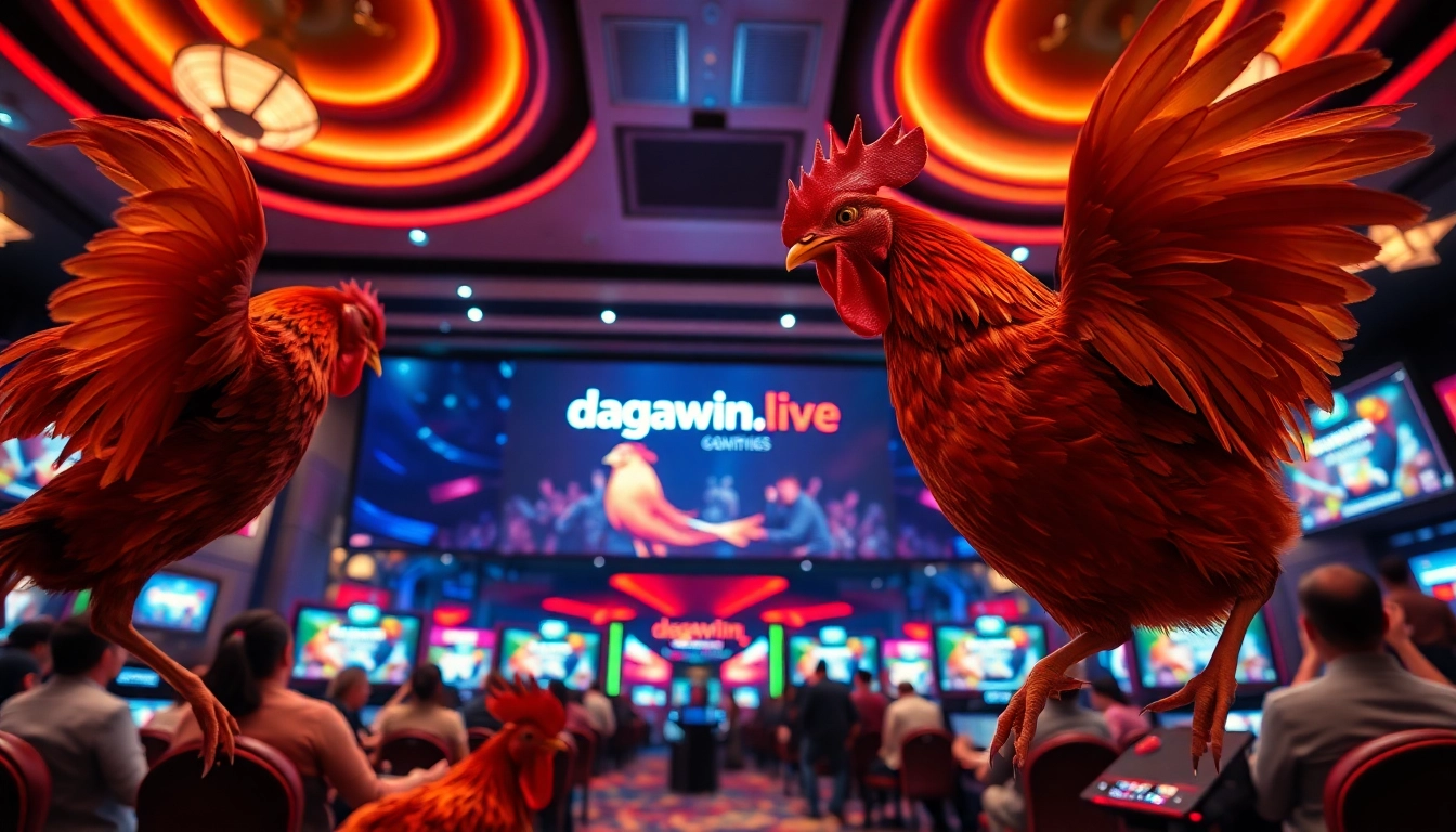 Experience online betting excitement on dagawin.live with live chicken fighting and casino games.