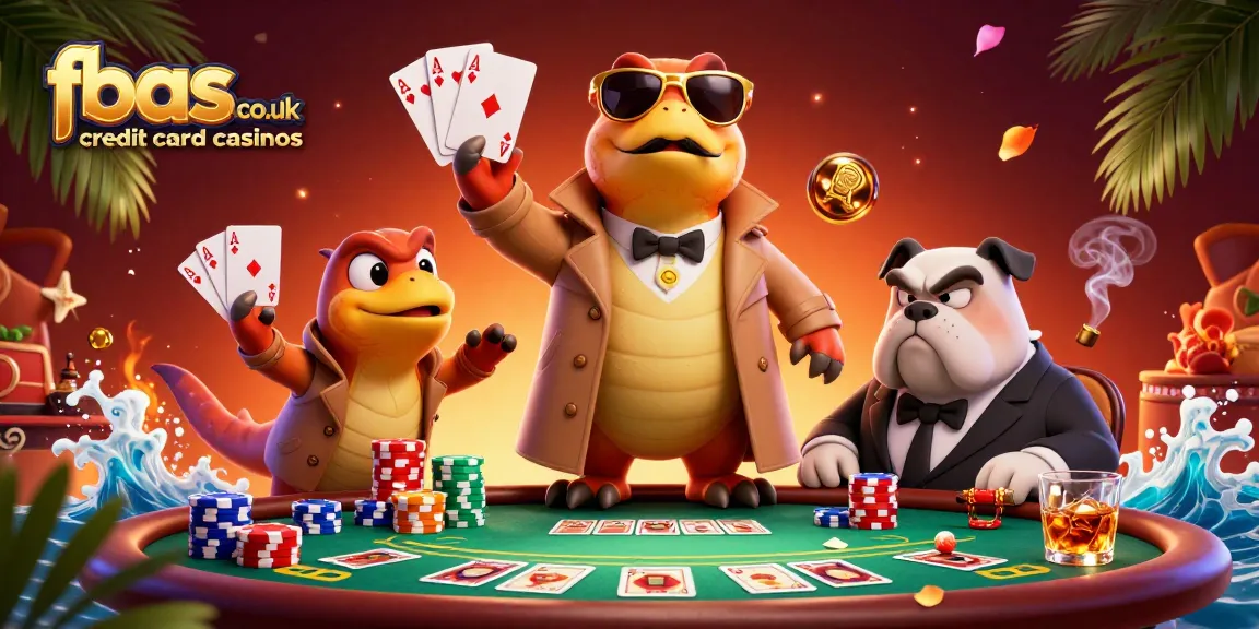 Experience the thrill at fbas.co.uk credit card casinos with raptors and poker action!