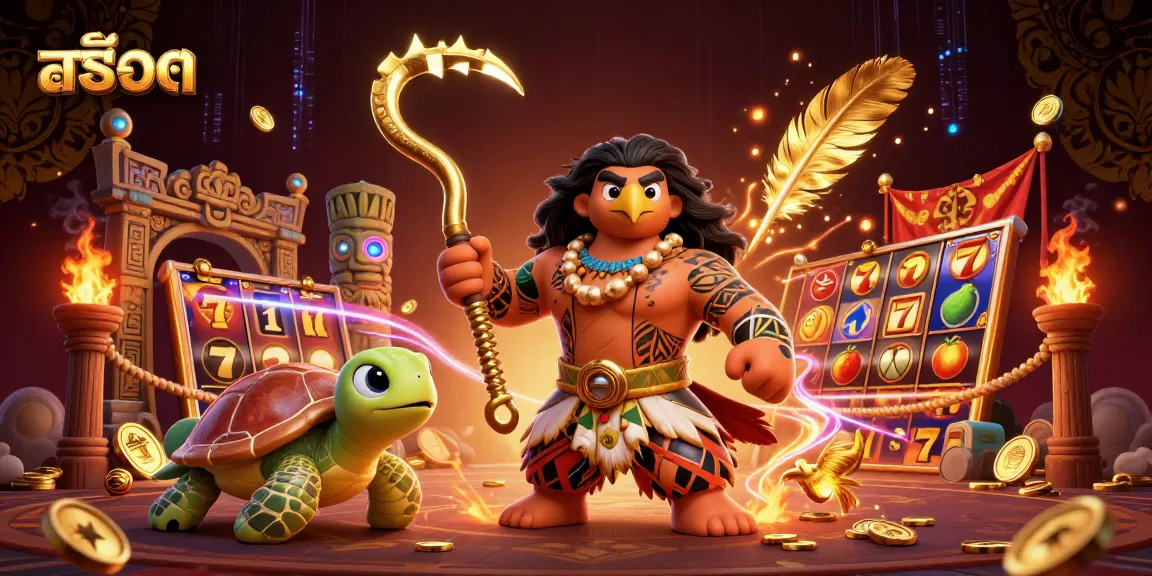 Experience exciting สล็อต gameplay with vibrant characters in a rich casino scene.