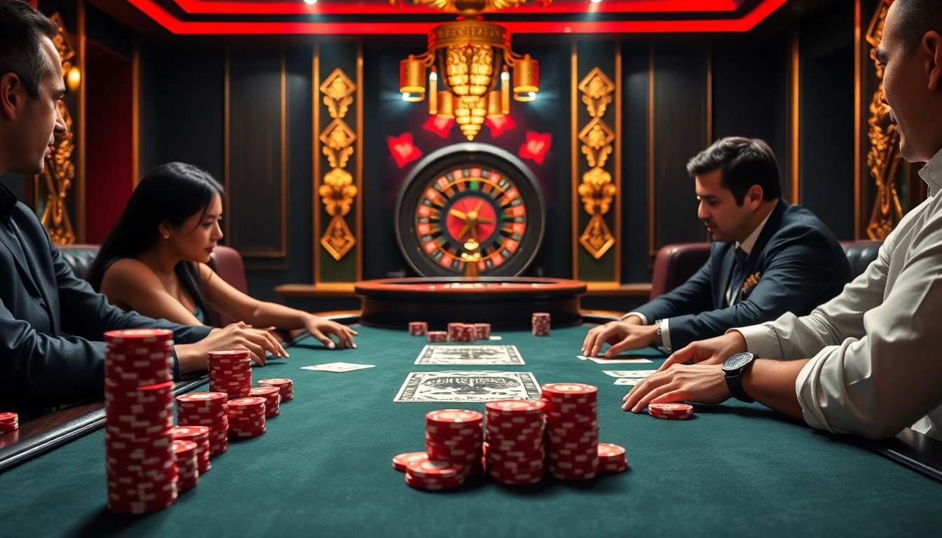 Experience intense gameplay at 88nn poker table with colorful chips and sleek cards.