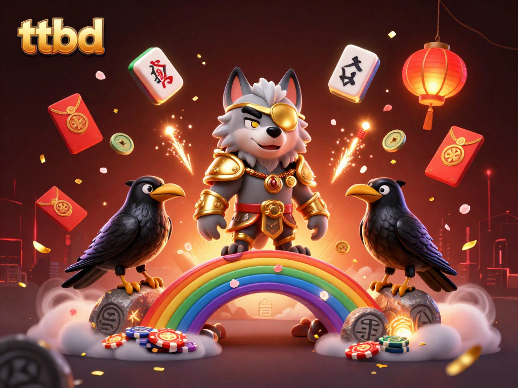 Experience exciting gameplay with ttbd as the Norse-inspired characters celebrate a vibrant casino scene.