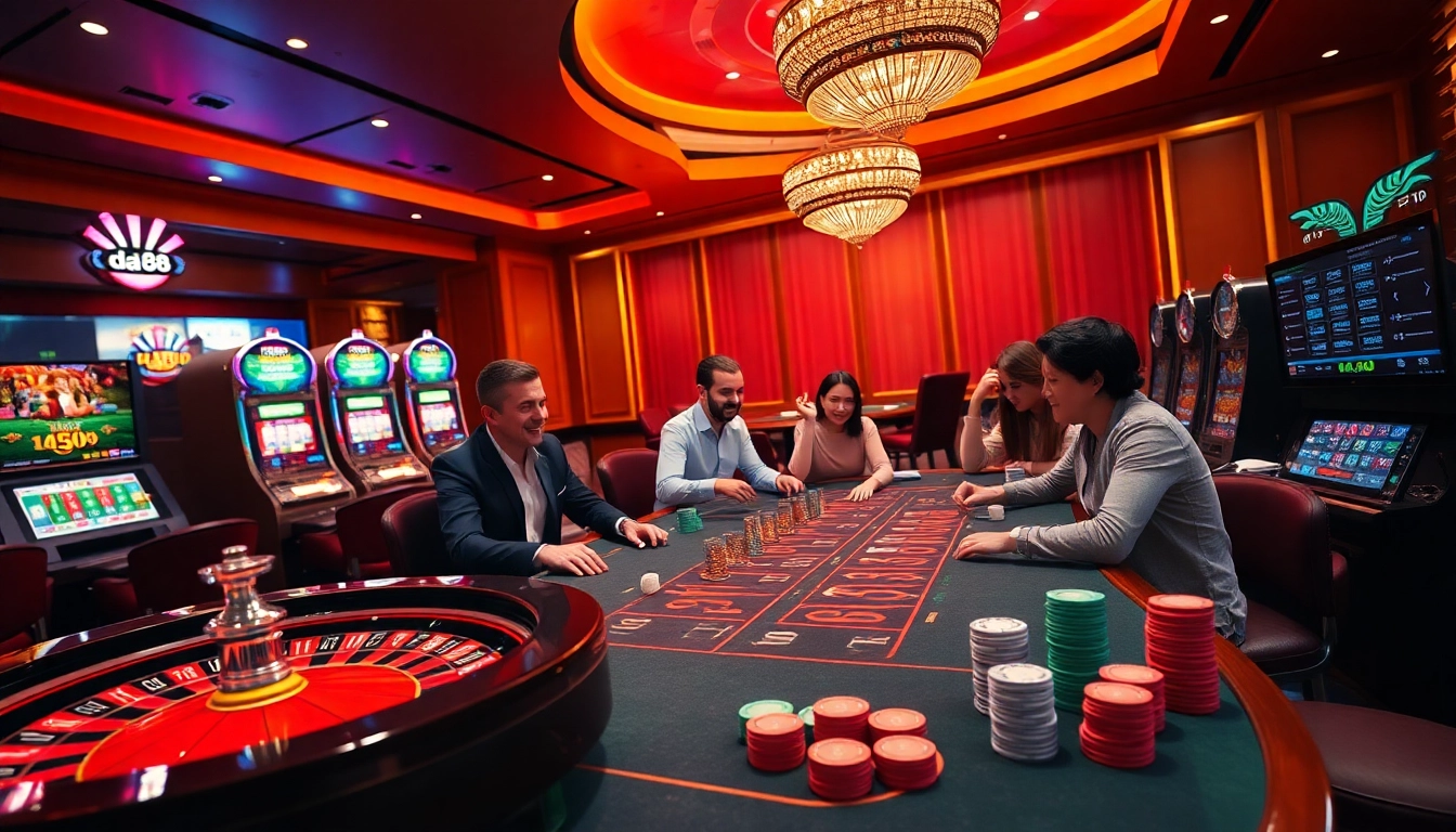 Experience the excitement of da 88 at a luxurious casino with vibrant games and thrilling atmosphere.