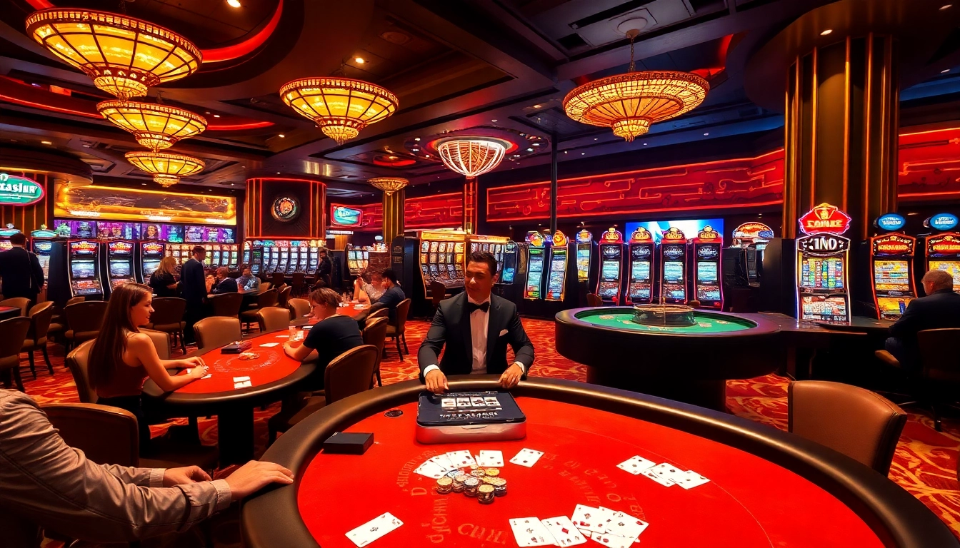 Experience the thrill of gambling at SUNCITY nhà cái with exciting casino tables and vibrant slot machines.