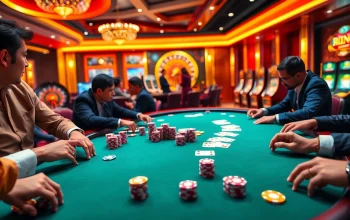Experience the thrill at Nhà Cái RR88 with an exciting poker table setup, highlighting chips and cards.