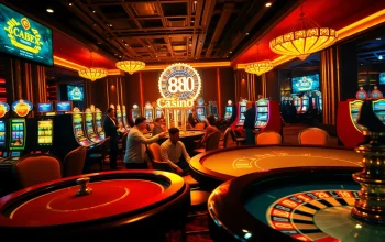 A thrilling casino scene featuring players at https://888vi.codes/ poker table and roulette wheel, reflecting excitement and luxury.