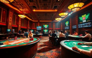 Engage in the thrill of sv 388 with an exciting live cockfighting spectacle at a luxurious casino.