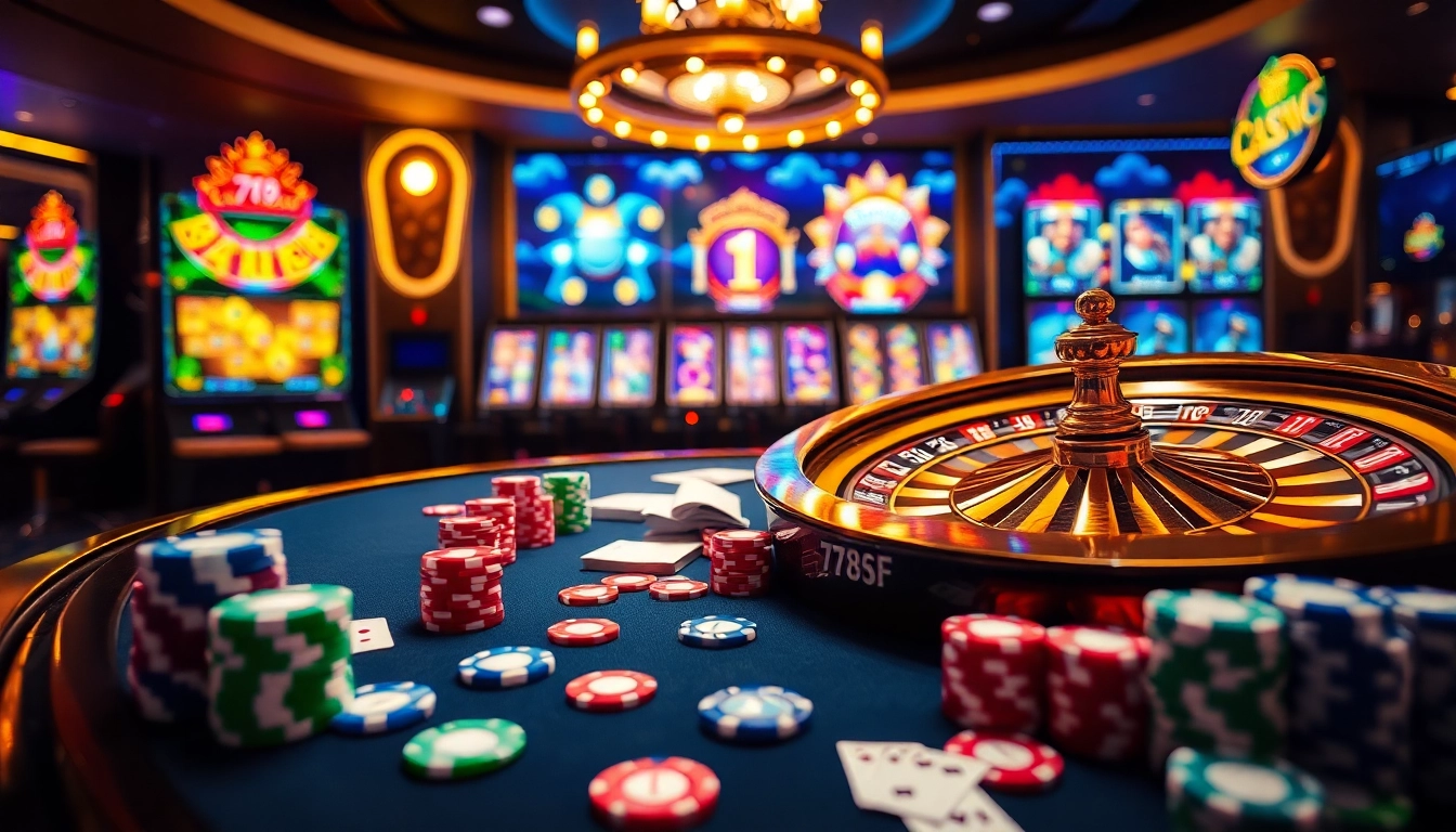 Experience the thrill of winning at 789F's vibrant casino tables with exciting games.